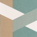 Papier peint Twist vert d'eau, vert émeraude doré - MOOVE - Caselio MVE101357637