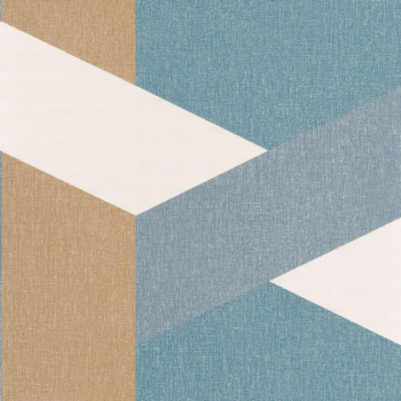 Papier peint Twist bleu madura bleu gris doré - MOOVE - Caselio - MVE101356319