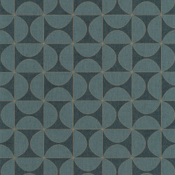 Papier peint Tam Tam bleu madura  doré - MOOVE - Caselio - MVE101326208