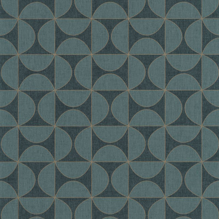 Papier peint Tam Tam bleu madura  doré - MOOVE - Caselio - MVE101326208
