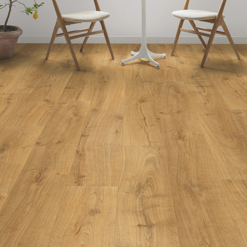 Sol Stratifié "Chêne Cambridge naturel monolame LPU1662" - Largo QUICK STEP