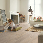 Sol Stratifié - parquet chêne Long Island naturel - LPU1661- Largo - QUICK STEP