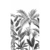 Panoramique jungle Tropical Forest noir et blanc - Collector - GRANDECO