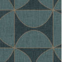 Papier peint Tam Tam bleu madura  doré - MOOVE - Caselio MVE101326208