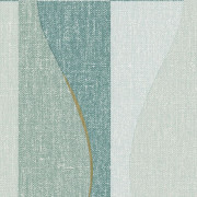 Papier peint Ondulation vert d'eau vert émeraude doré - MOOVE - Caselio MVE101387623
