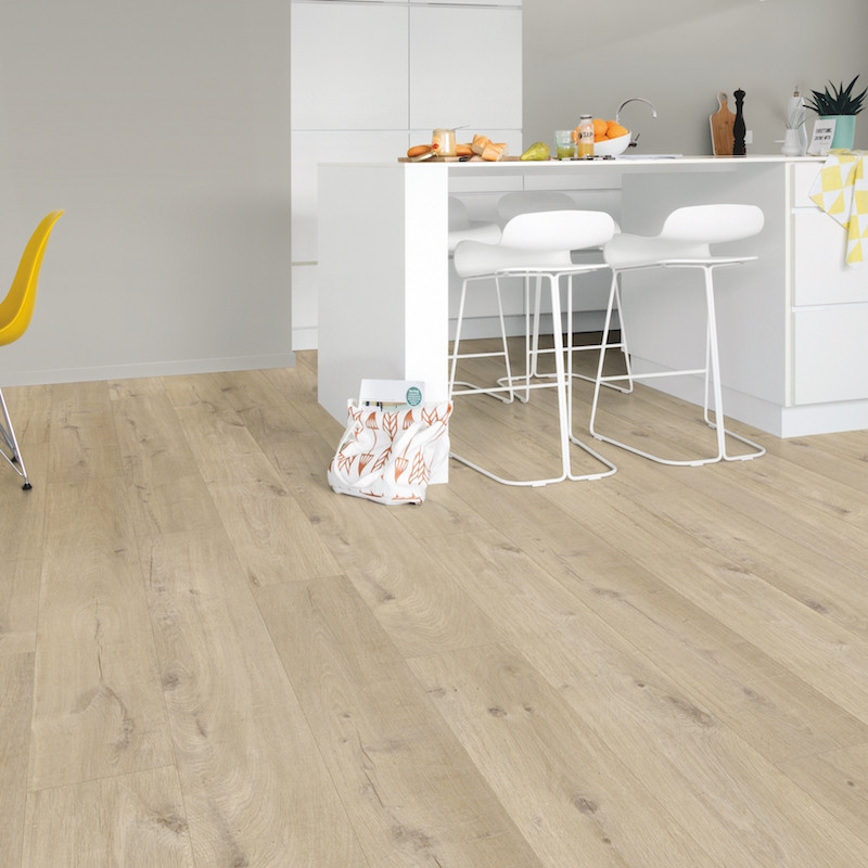 Quick Step - Lame PVC à clipser - Livyn Pulse Click - chêne coton beige