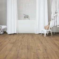 Lame PVC clipsable "Chêne pique-nique ocre PUCL40093" - Livyn Pulse Click QUICK STEP (résistant)