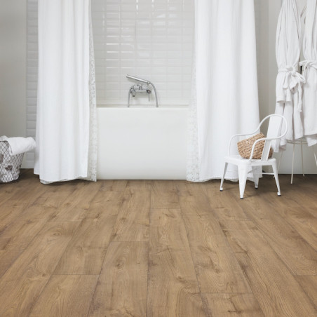 Lame PVC clipsable "Chêne pique-nique ocre PUCL40093" - Livyn Pulse Click QUICK STEP (résistant)