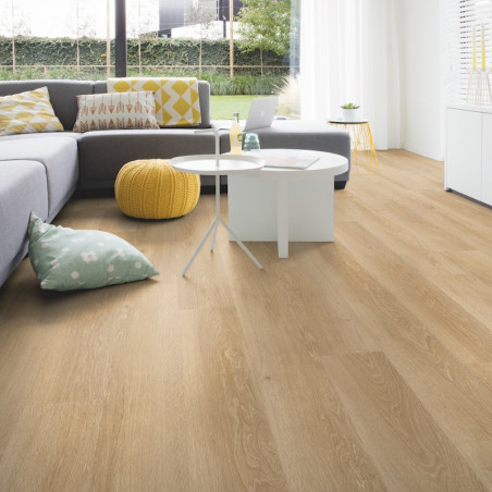 Lame PVC clipsable "Chêne brise marine naturel PUCL40081" - Livyn Pulse Click QUICK STEP (résistant)