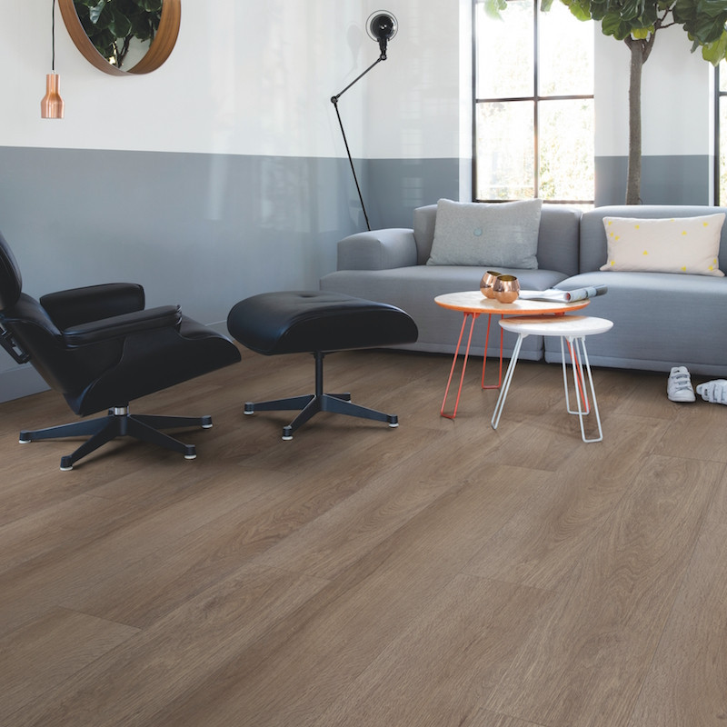 Quick Step - Lame PVC à clipser - Livyn Pulse Click - chêne vignoble marron
