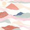 Panoramique SCARLETT BY DAY bleu - Beauty Full Image par Caselio