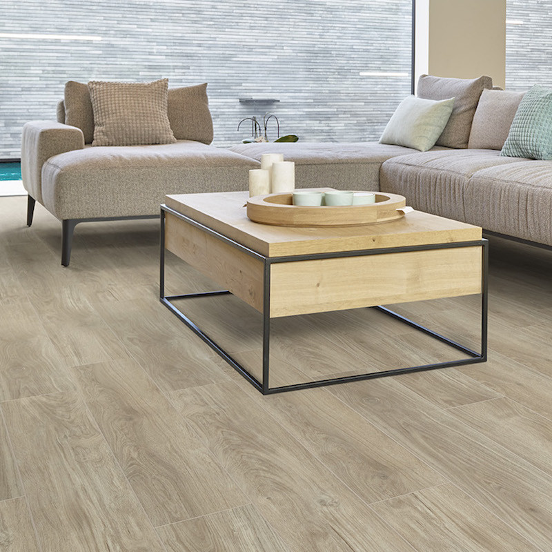 Lame PVC clipsable "Timber bois brossé 50LVPE853" - Naturals + CORETEC