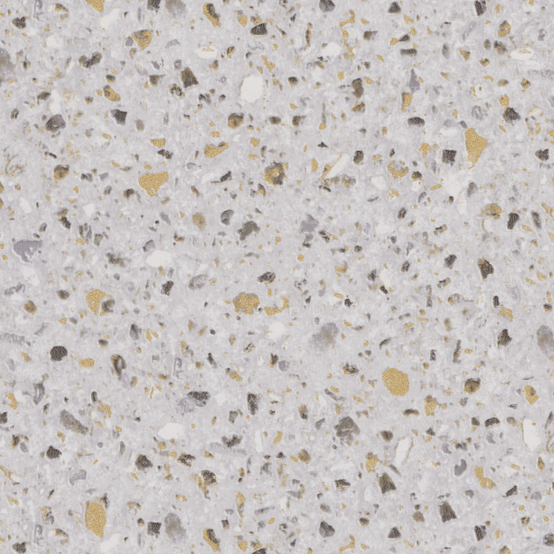 Papier peint Terrazzo noir or  - AU BISTROT D'ALICE - Caselio - BIS69632090