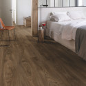 QUICK STEP - Lame PVC clipsable avec quatre chanfreins - Livyn Balance Click - chêne cottage brun foncé