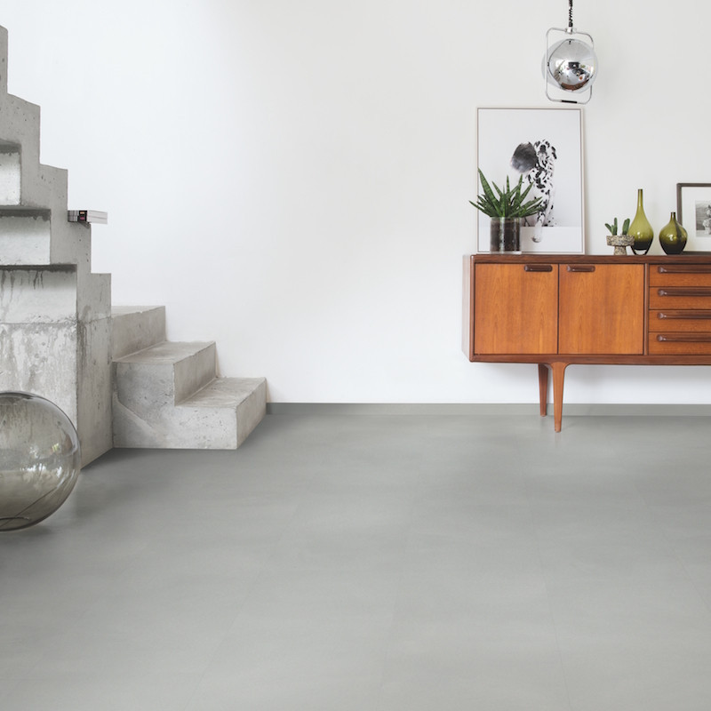 AMCL40139 Minimal gris clair (très résistant)  - Lame PVC clipsable avec nano chanfreins - Livyn Ambient Click Quick-Step