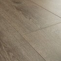 QUICK STEP - Lame PVC clipsable avec quatre chanfreins - Livyn Balance Click - chêne velours marron.