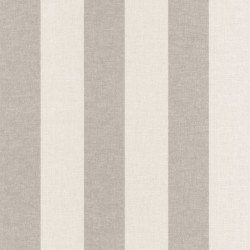 Papier peint rayures blanc taupe - Au bistrot d'Alice - Caselio