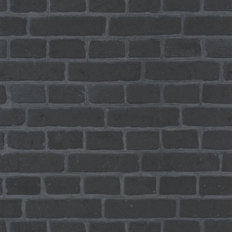 Papier peint Briques noir - AU BISTROT D'ALICE - Caselio - BIS100689190