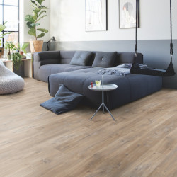 Lame PVC clipsable "Chêne canyon marron BACL40127" - Livyn Balance Click QUICK STEP (résistant)