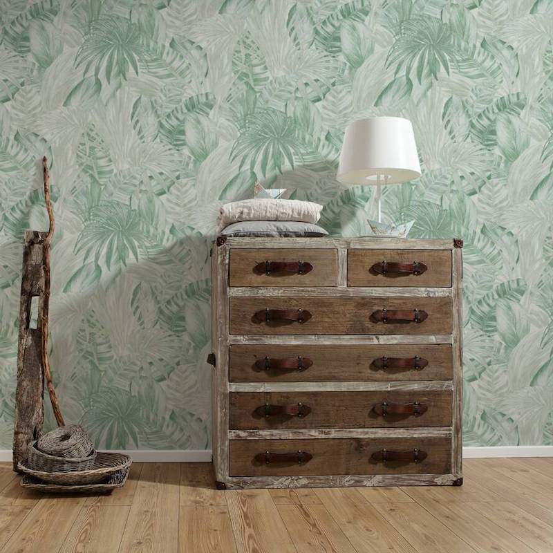 Papier peint Jungle palmes vert - GREENERY - AS Creation - 368202 