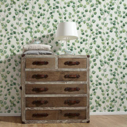 Papier peint Floral blanc et vert - GREENERY - AS Creation - 370441 