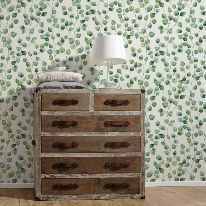 Papier peint Floral blanc et vert - GREENERY - AS Creation - 370441 