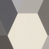 Papier peint Hexagone Or Noir -MOONLIGHT- Caselio MLG100109023