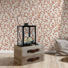 Papier peint Floral blanc orange rouge 370443 - Greenery - AS CREATION