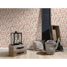 Papier peint Floral blanc orange rouge 370443 - Greenery - AS CREATION