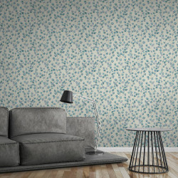 Papier peint Floral blanc et bleu - GREENERY - AS Creation - 370444 