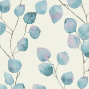 Papier peint Floral blanc bleu 370444 - Greenery - AS CREATION