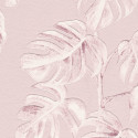Papier peint Jungle feuille de bananier rose blanc 372811 - Greenery - AS CREATION