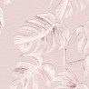 Papier peint Jungle feuille de bananier rose blanc 372811 - Greenery - AS CREATION