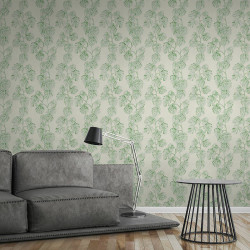 Papier peint Jungle Bananier vert et blanc - GREENERY - AS Creation - 372813 