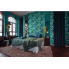 Papier peint intissé Barbara Home Collection feuillage bleu vert - Rasch