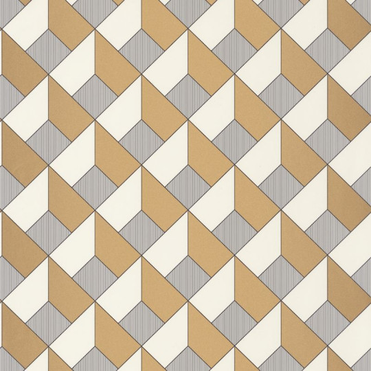 Papier peint Square Blanc Or -MONNLIGHT- Caselio MLG100129121