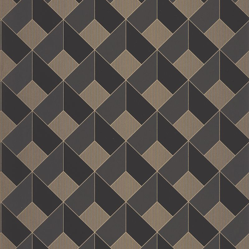 Papier peint Square Noir Or -MOONLIGHT- Caselio MLG100129028