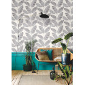 Papier peint Banana Tree Noir Blanc -MOONLIGHT- Caselio MLG101099007