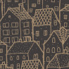 Papier peint Wonderland Noir Or -MOONLIGHT- Caselio MLG101122093