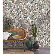 Papier peint Paradise Noir Or -MOONLIGHT- Caselio MLG101169092