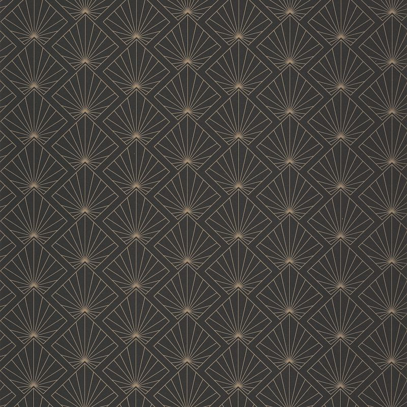 Papier peint Sunrise Noir Or -MOONLIGHT- Caselio MLG101232099
