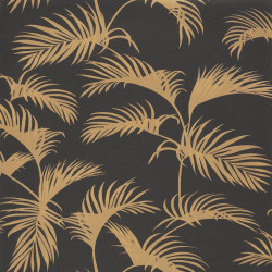 Papier peint Palm Jungle jaune et noir - MOONLIGHT - Caselio - MLG101252090