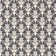 Papier peint Traveller Tree Noir Blanc Or -MOONLIGHT- Caselio MLG101269026