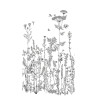 Panoramique Wild Flowers Noir -MOONLIGHT- Caselio MLG101319104