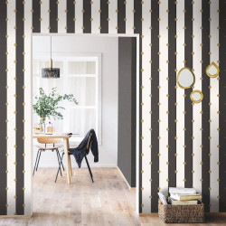 Papier peint Day Night And Dots jaune - MOONLIGHT - Caselio - MLG101229023