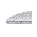 Protection d'escalier demi lune - Marchette aluminium traits STEELTRED Hamat