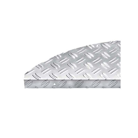 Protection d'escalier demi lune - Marchette aluminium traits STEELTRED Hamat