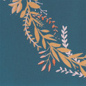 Papier peint Harmony bleu madura, rose or  -GREEN LIFE- Caselio GNL101686029