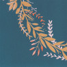 Papier peint Harmony bleu madura, rose or  -GREEN LIFE- Caselio GNL101686029