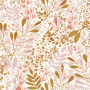 Papier peint Joy rose or fond blanc -GREEN LIFE- Caselio GNL101694002